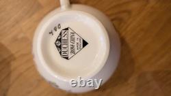 Duchess Bone China Trio Blue Flowers Gilded 790 England Tea Cup Saucer Plate