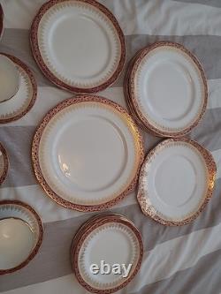 Duchess Winchester 35-Piece Bone China Set Teacups, Jugs, Plates, Saucers