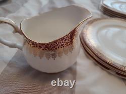 Duchess Winchester 35-Piece Bone China Set Teacups, Jugs, Plates, Saucers