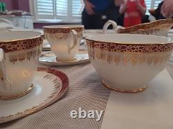 Duchess Winchester 35-Piece Bone China Set Teacups, Jugs, Plates, Saucers