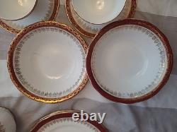 Duchess Winchester 35-Piece Bone China Set Teacups, Jugs, Plates, Saucers