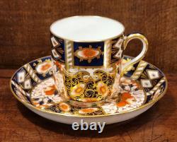 EXC. ANTIQUE Davenport 2614 IMARI SET of 4 Demitasse COFFEE CUPS & SAUCERS