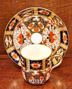 EXC. ANTIQUE Davenport 2614 IMARI SET of 4 Demitasse COFFEE CUPS & SAUCERS
