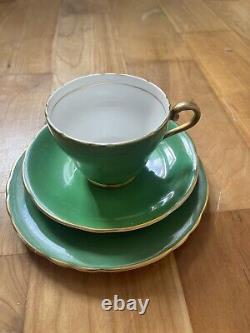 Edwardian 24K Gold Trim Tea Set