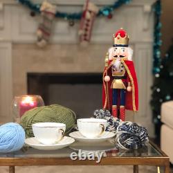 Elegant White Tea Cups & Saucers Set of 12 with Golden Trim, Dishwasher Safe