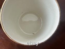 Empire Porcelain Co. / Ware Gold Trim Espresso Set Cups, Saucers, Bowl, Creamer