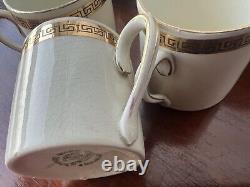 Empire Porcelain Co. / Ware Gold Trim Espresso Set Cups, Saucers, Bowl, Creamer