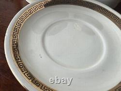 Empire Porcelain Co. / Ware Gold Trim Espresso Set Cups, Saucers, Bowl, Creamer