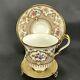 English Cauldon For Tiffany & Co Ny Hand Painted Roses & Gold Cup & Saucer V407