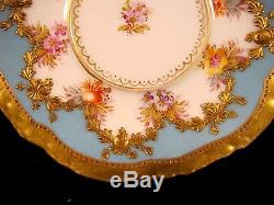 Exquisite Antique Donath Co Dresden Baroque Cabinet Demitasse Cup & Saucer Gold