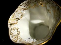 Exquisite Antique Donath Co Dresden Baroque Cabinet Demitasse Cup & Saucer Gold