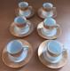 Exquisite Japanese Tea Coffee Cups Saucers Porcelain White Gold