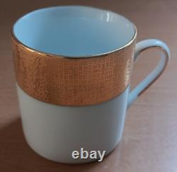 Exquisite Japanese Tea Coffee Cups Saucers Porcelain White Gold