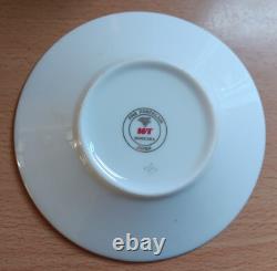 Exquisite Japanese Tea Coffee Cups Saucers Porcelain White Gold
