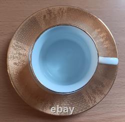 Exquisite Japanese Tea Coffee Cups Saucers Porcelain White Gold