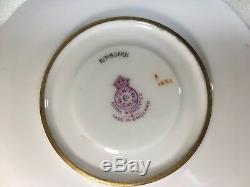 Exquisite ROYAL WORCESTER Gold Encrusted, Gold Covered, Beaded, CUP & SAUCER Set