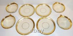 Exquisite Set Of 4 Lenox China P-67 Lowell Cups & Saucers