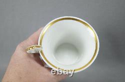 FA Schumann Berlin / Nathusius Hand Painted Floral & Gold Cup & Saucer 1826-1860