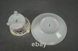 FA Schumann Berlin / Nathusius Hand Painted Floral & Gold Cup & Saucer 1826-1860