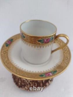 F. Paulhat, Limoges, Double Dorure H. G Stephenson Ld, Manchester CUP And SAUCER
