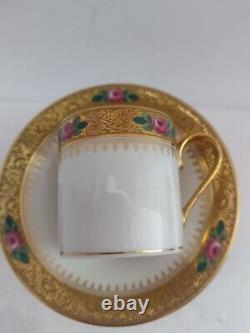 F. Paulhat, Limoges, Double Dorure H. G Stephenson Ld, Manchester CUP And SAUCER