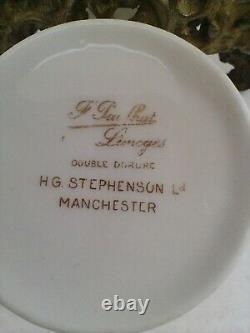 F. Paulhat, Limoges, Double Dorure H. G Stephenson Ld, Manchester CUP And SAUCER