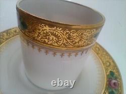 F. Paulhat, Limoges, Double Dorure H. G Stephenson Ld, Manchester CUP And SAUCER
