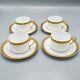 Faberge Limoges France Chaine D'or Cup & Saucers Set Of 4 Free Usa Shipping