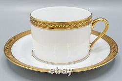 Faberge Limoges France Chaine D'Or Cup & Saucers Set of 4 FREE USA SHIPPING