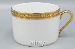 Faberge Limoges France Chaine D'Or Cup & Saucers Set of 4 FREE USA SHIPPING