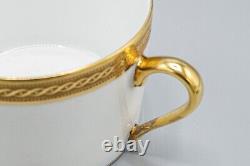 Faberge Limoges France Chaine D'Or Cup & Saucers Set of 4 FREE USA SHIPPING