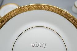 Faberge Limoges France Chaine D'Or Cup & Saucers Set of 4 FREE USA SHIPPING
