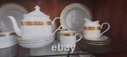 Fairmont Fine China 9303 Linton Gold Tea Set 4-Piece Place Setting Unused, Li