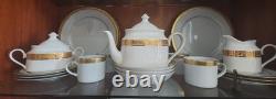 Fairmont Fine China 9303 Linton Gold Tea Set 4-Piece Place Setting Unused, Li