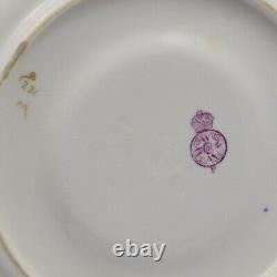 Fine Royal Worcester Porcelain Aesthetic Movement Style Gilt Cup & Saucer Antiqu