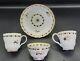 Flight Worcester Porcelain Tea Cups, Saucer, Bowl, Cobalt Blue Gold Circa 1780