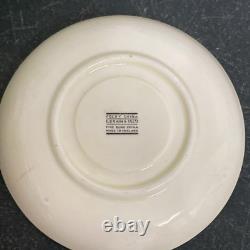 Foley China Colourful gold rim Teaset 6 cups & Saucers, sugar bowl, and milk jug