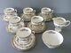Foley Coalport Ming Rose Tea Set 20pc Breakfast Tea Cup Trio, Jug, Sugar Bowl