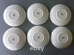 Foley Coalport Ming Rose Tea Set 20pc Breakfast Tea Cup Trio, Jug, Sugar Bowl