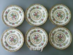 Foley Coalport Ming Rose Tea Set 20pc Breakfast Tea Cup Trio, Jug, Sugar Bowl