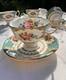 Four Royal Albert'lady Ascot' Bone China Tea Cups & Saucers
