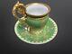 French Porcelain Limoge France Gilded Cup & Saucer