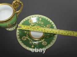 French Porcelain Limoge France Gilded Cup & Saucer