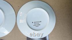 Full set of 6 R. BIDRON Limoges France Gold Encrusted Demitasse Cups & Saucers