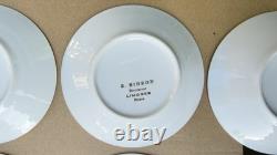 Full set of 6 R. BIDRON Limoges France Gold Encrusted Demitasse Cups & Saucers