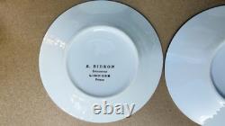 Full set of 6 R. BIDRON Limoges France Gold Encrusted Demitasse Cups & Saucers