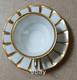 Furstenberg Grecque Athena Gold Germany 4 Sets Demitasse Cups & Saucers Mint