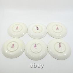 G8338 by MINTON for TIFFANY Gold Encrusted 6 Demitasse Cups & Saucers Set FLAWS