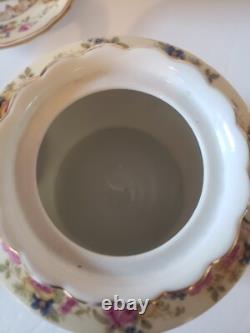 GOLD CASTLE China HOSTESS Demitasse Tea Set 8 Cups Saucers +Mini Tea Pot Japan