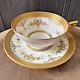 Gorgeous! Gilded Minton Riverton Cup & Saucer Ca. 1926 22k Gold Encrusted Wow